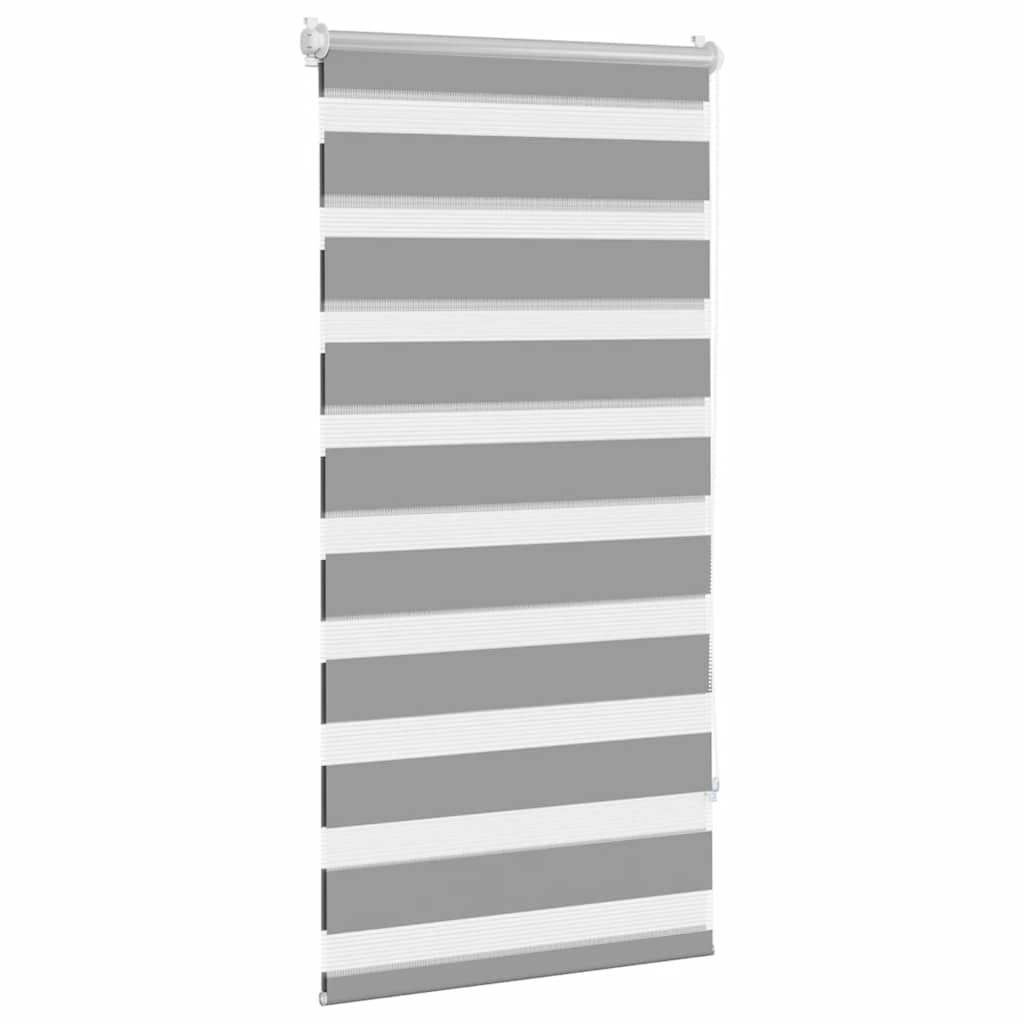 Tenda a rullo zebra 80,9x150 cm Tessuto Larghezza 76,7 cm grigio