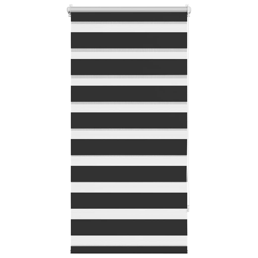 Tenda a rullo zebra 80,9x150 cm Tessuto Larghezza 76,7 cm nero