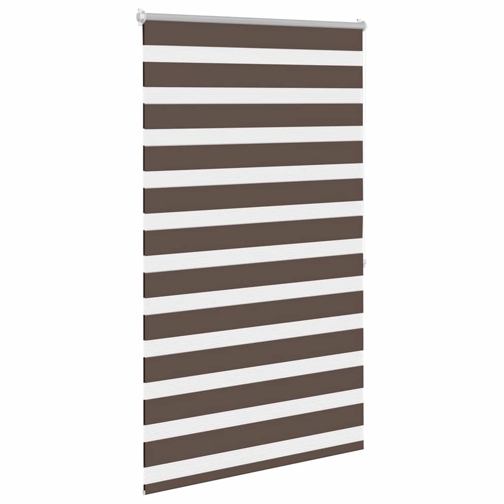 Tenda a rullo zebrata 80,9x175 cm Larghezza tessuto 76,7 cm caffè