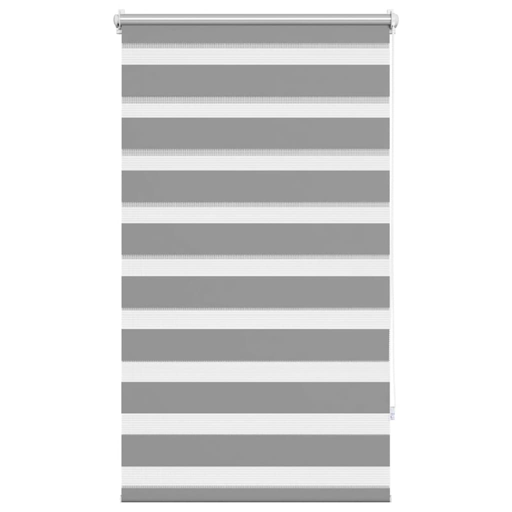 Tenda a rullo zebra 90,9x150 cm Tessuto Larghezza 86,7 cm grigio