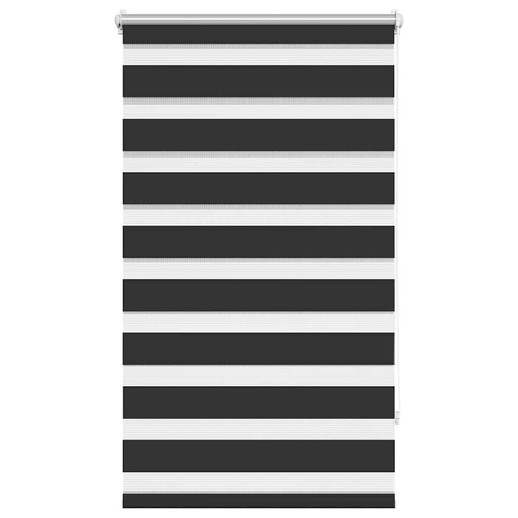 Tenda a rullo zebra 90,9x150 cm Tessuto Larghezza 86,7 cm nero