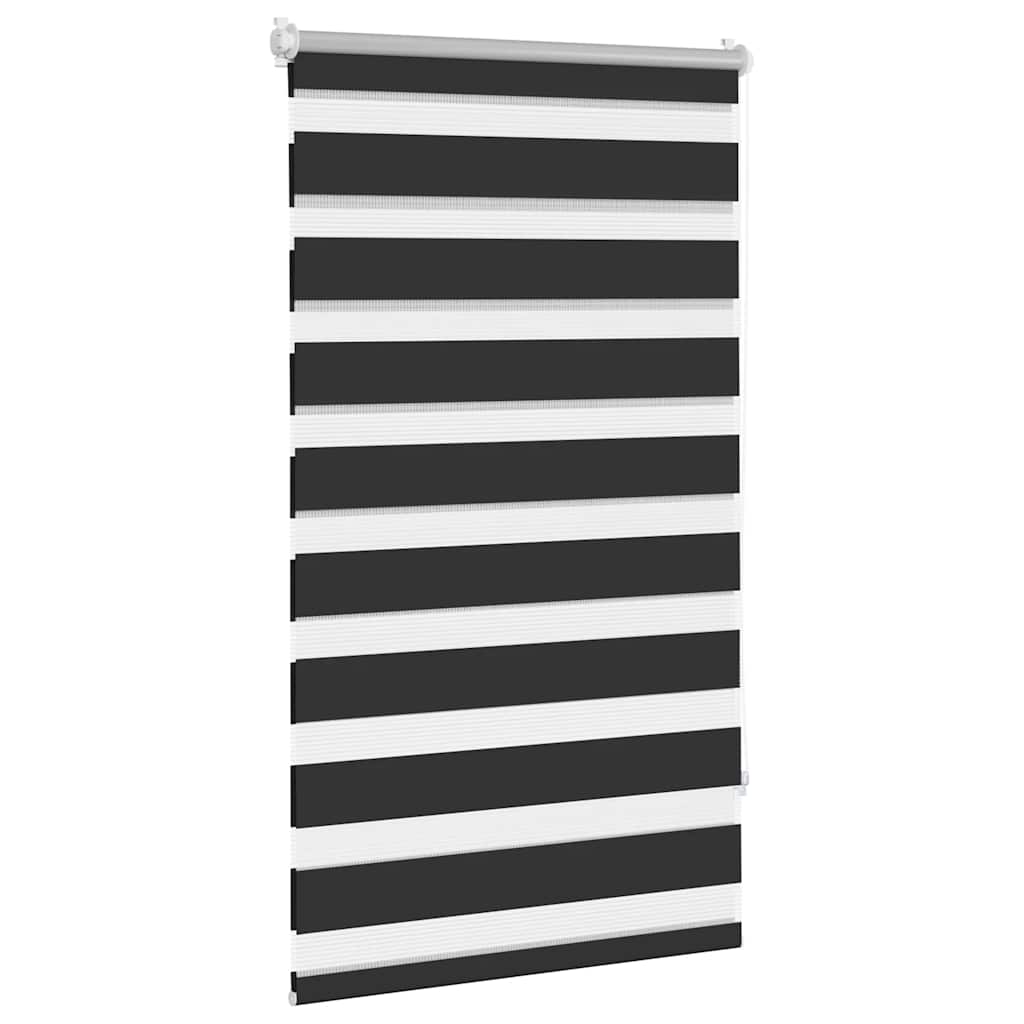 Tenda a rullo zebra 90,9x150 cm Tessuto Larghezza 86,7 cm nero