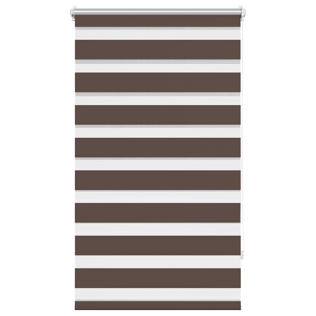 Tenda a rullo zebrata 90,9x150 cm Larghezza tessuto 86,7 cm caffè
