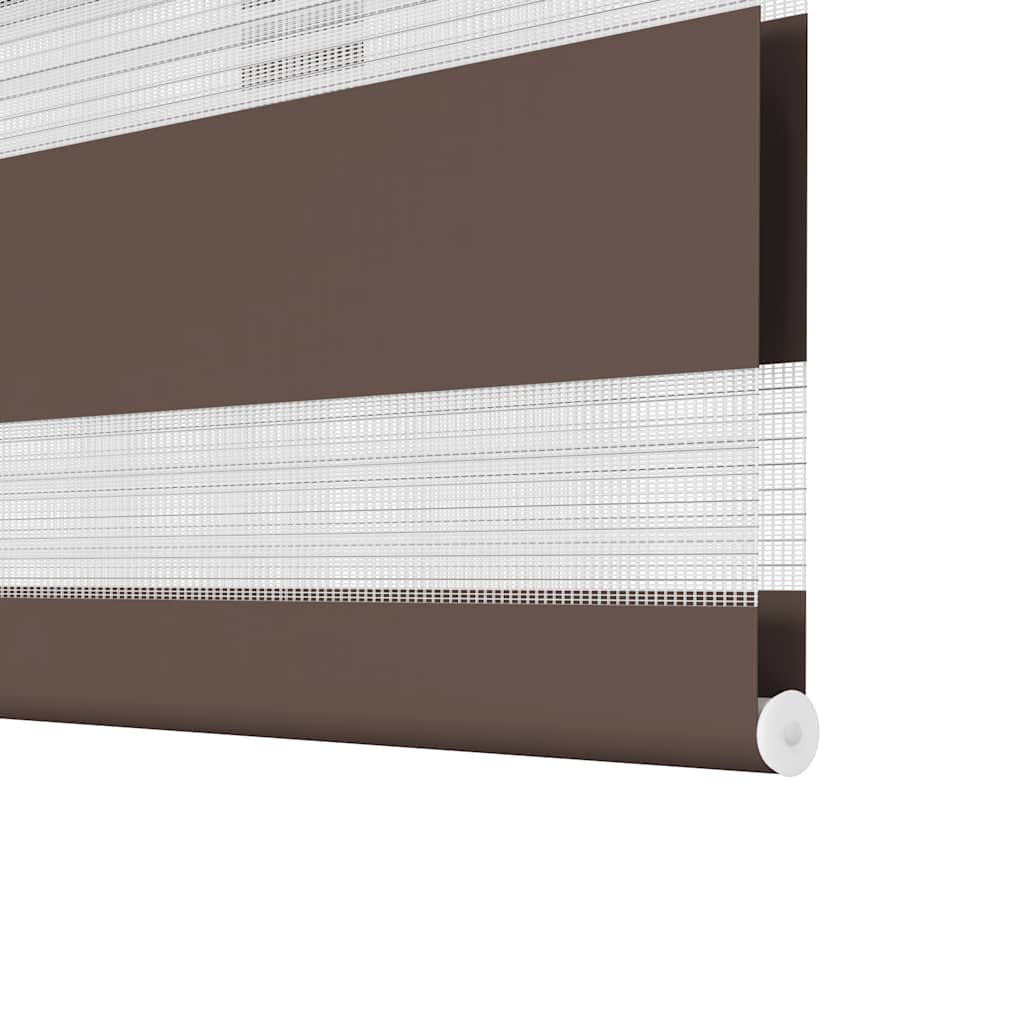 Tenda a rullo zebrata 90,9x150 cm Larghezza tessuto 86,7 cm caffè