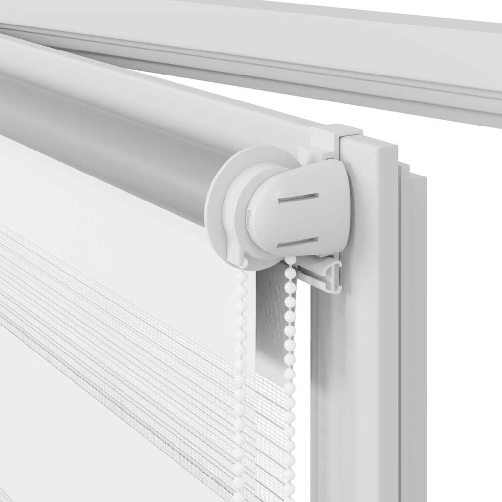 Tenda a rullo zebrata 100,9x175 cm Larghezza tessuto 96,7 cm bianco