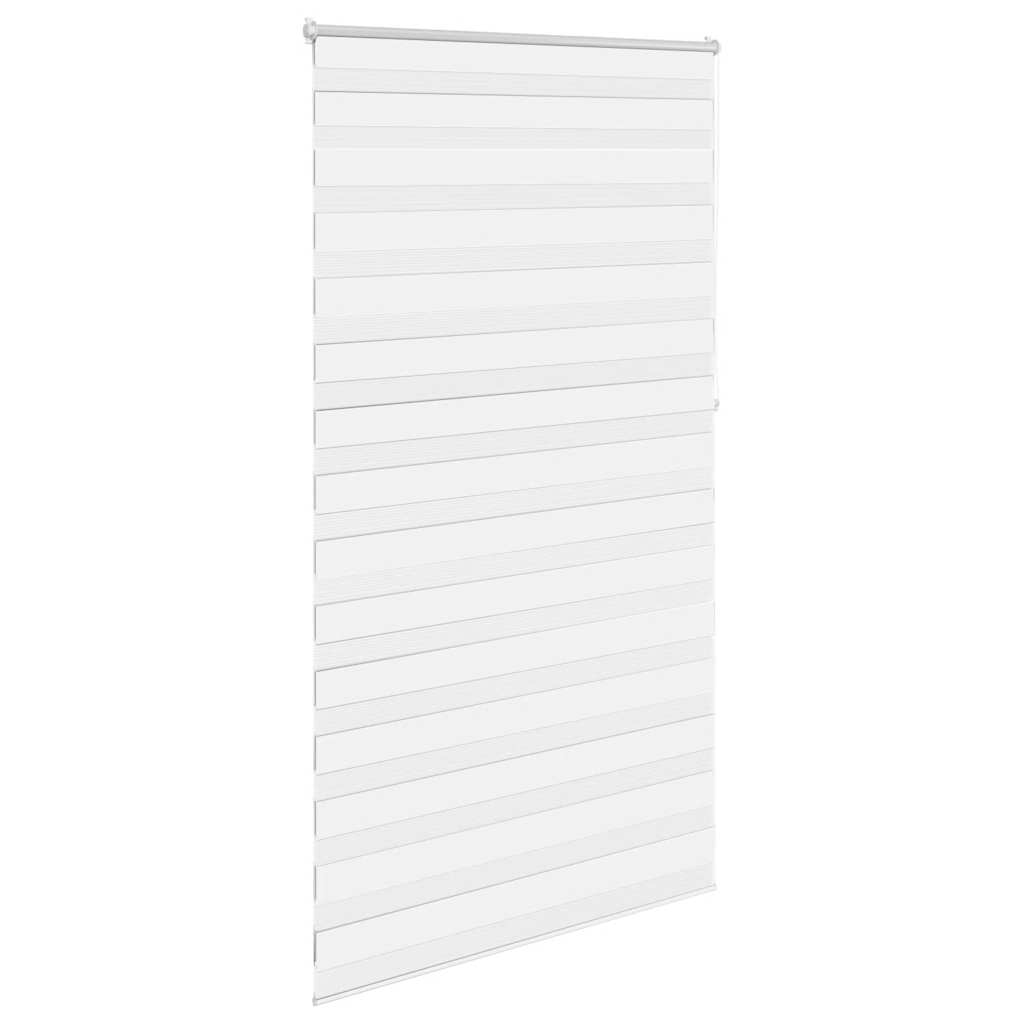 Tenda a rullo zebra 120,9x230 cm Larghezza tessuto 116,7 cm bianco