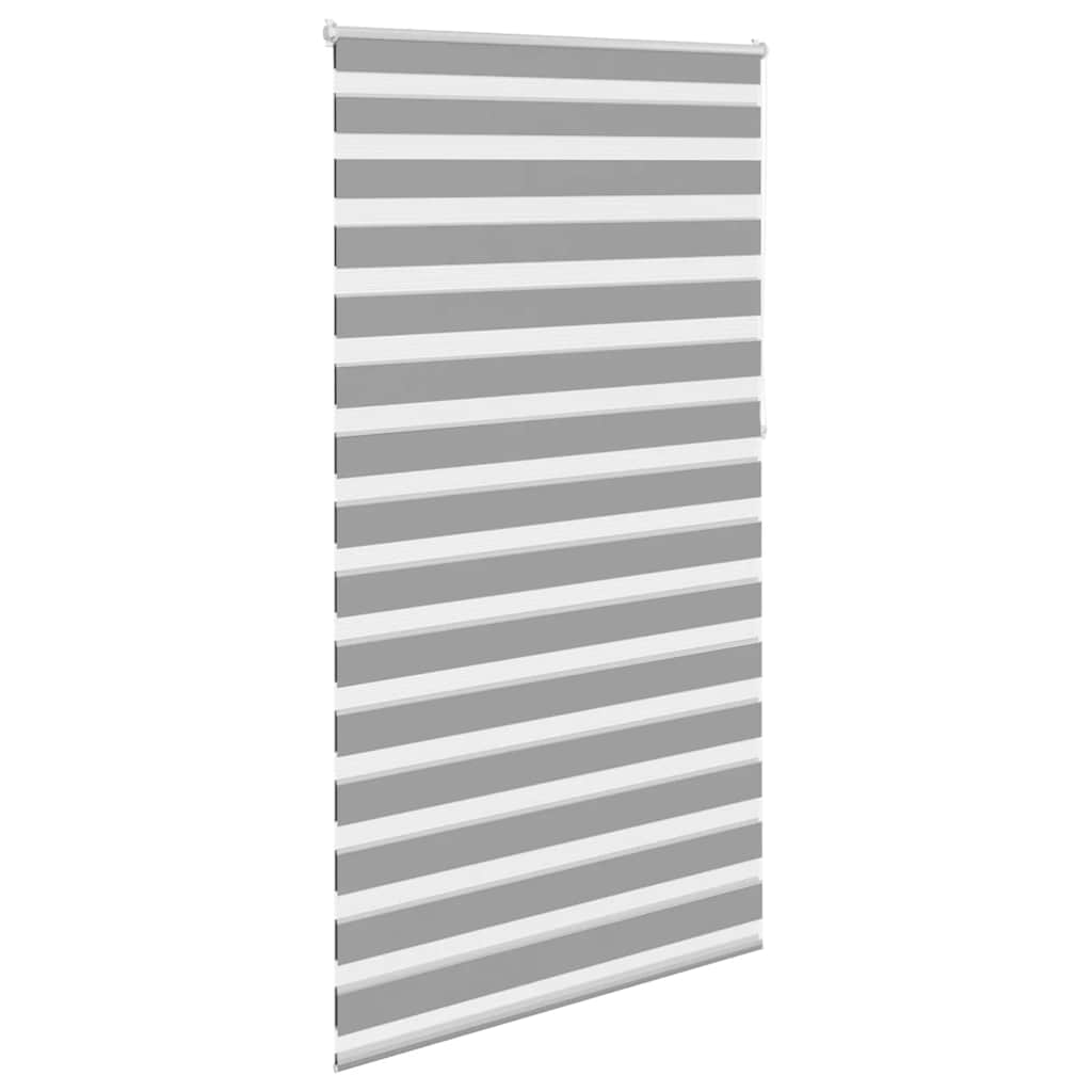 Tenda a rullo zebra 120,9x230 cm Larghezza tessuto 116,7 cm grigio