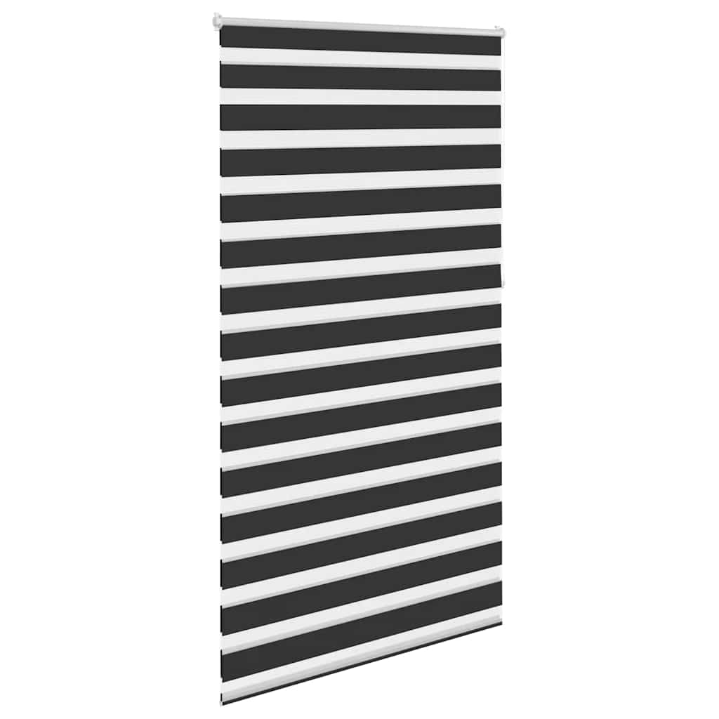 Tenda a rullo zebra 120,9x230 cm Tessuto Larghezza 116,7 cm nero