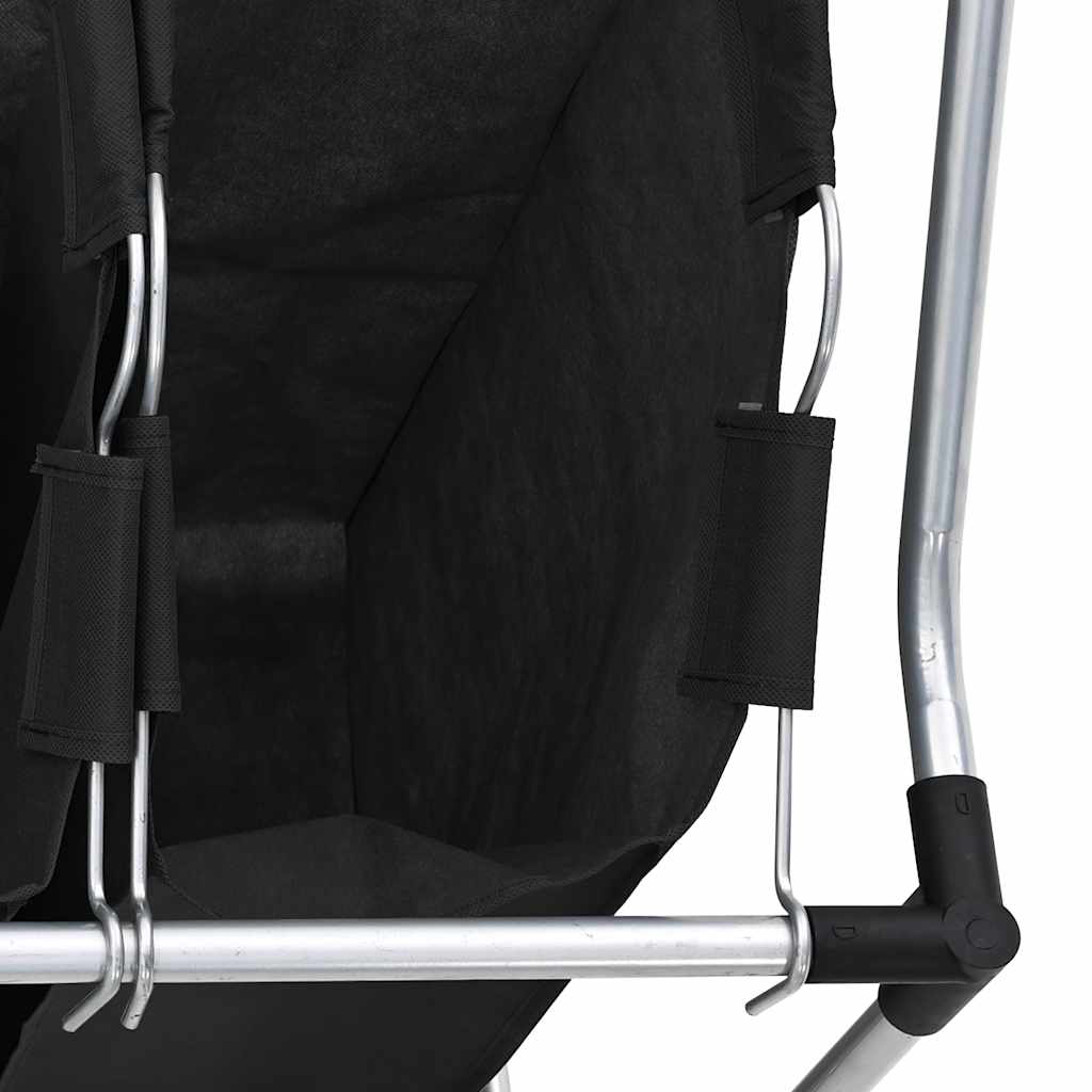 Classificatore lavanderia con 4 borse nero