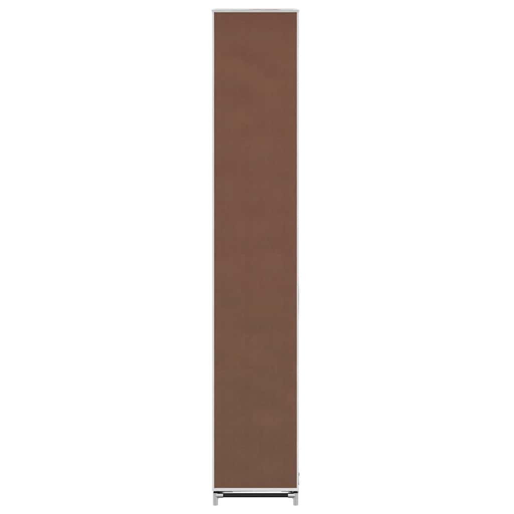 Scarpiera in Tessuto Richiudibile 57 x 29 x 162 cm Marrone