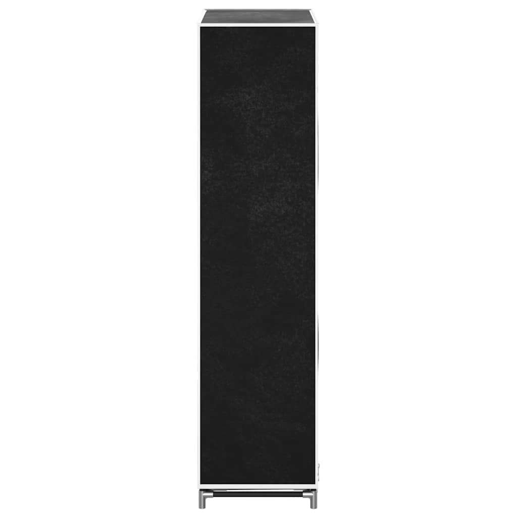 Scarpiera in Tessuto Richiudibile 58 x 28 x 106 cm Nera