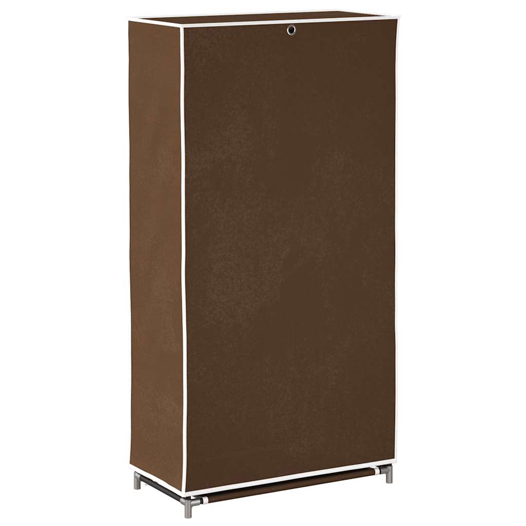 Scarpiera in Tessuto Richiudibile 58 x 28 x 106 cm Marrone