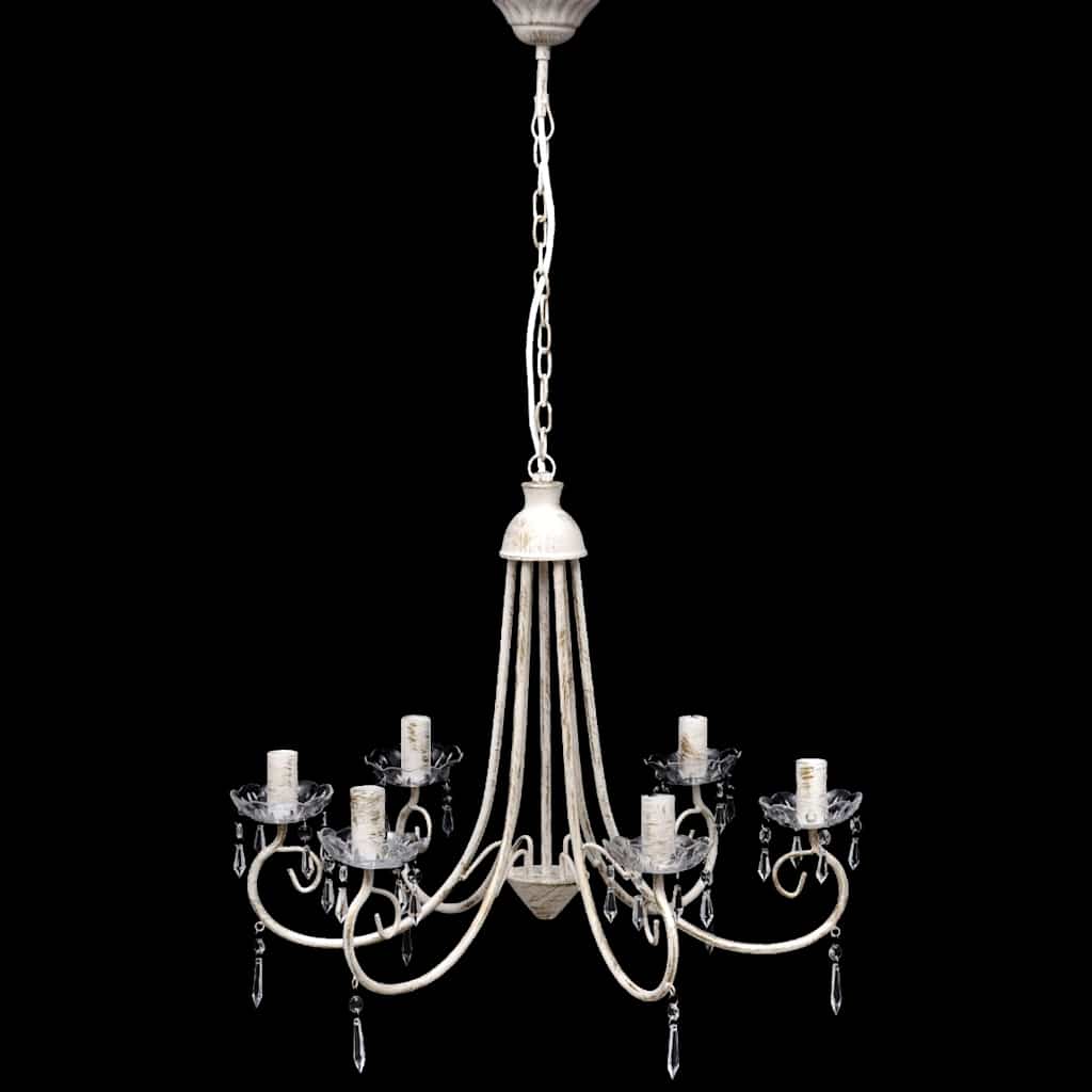 Lampada da Soffitto Pendente Elegante Nera 6 Portalampade