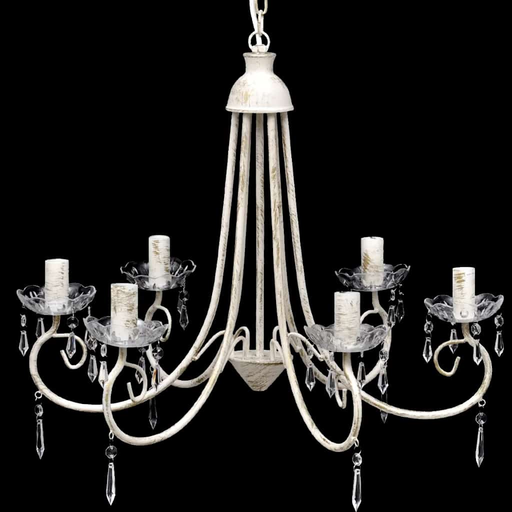 Lampada da Soffitto Pendente Elegante Nera 6 Portalampade