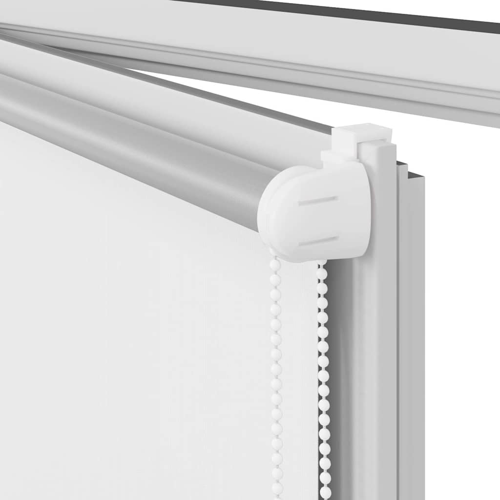Tenda a rullo oscurante 44,4x100 cm Tessuto Larghezza 40 cm Bianco