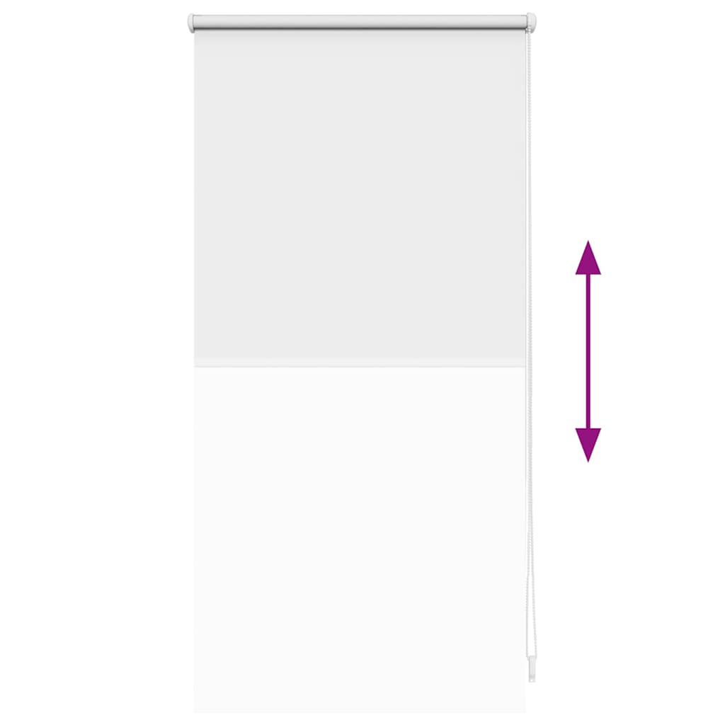 Tenda a rullo oscurante 44,4x100 cm Tessuto Larghezza 40 cm Bianco