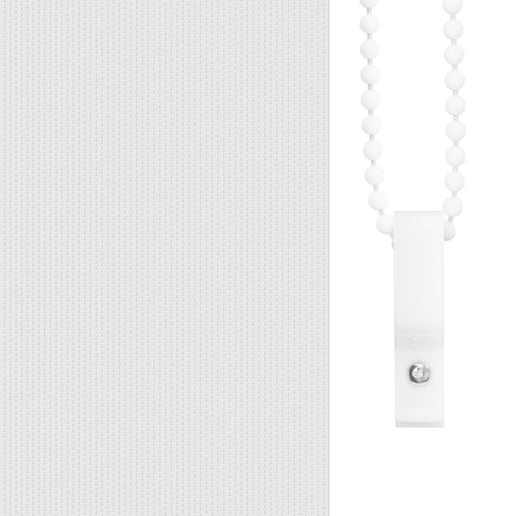 Tenda a rullo oscurante 44,4x100 cm Tessuto Larghezza 40 cm Bianco