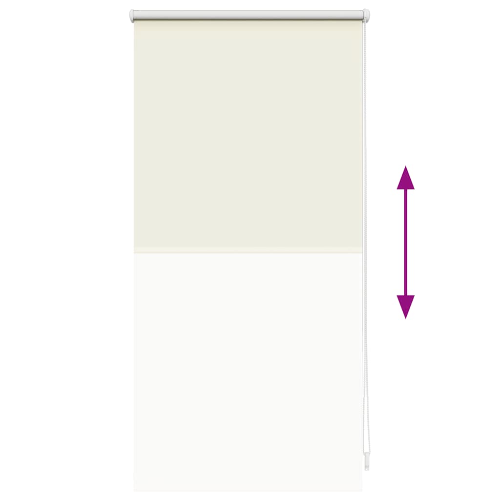 Tenda a rullo oscurante 44,4x100 cm Tessuto Larghezza 40 cm Bianco sporco