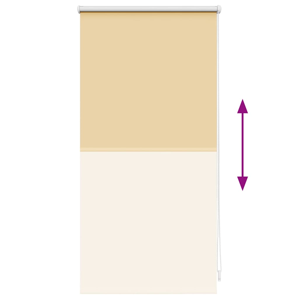 Tenda a rullo oscurante 44,4x100 cm Tessuto Larghezza 40 cm Beige
