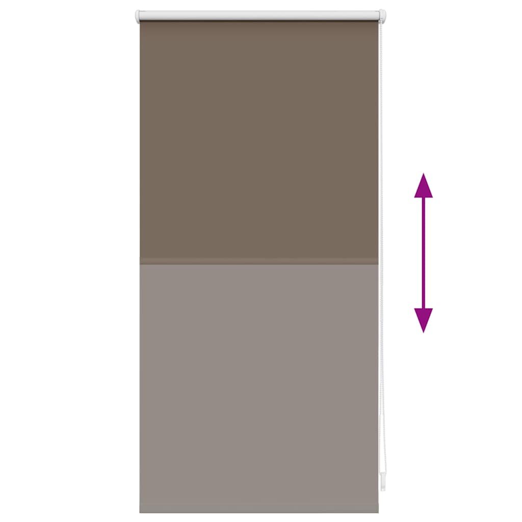 Tenda a rullo oscurante 44,4x100 cm Tessuto Larghezza 40 cm Caffè
