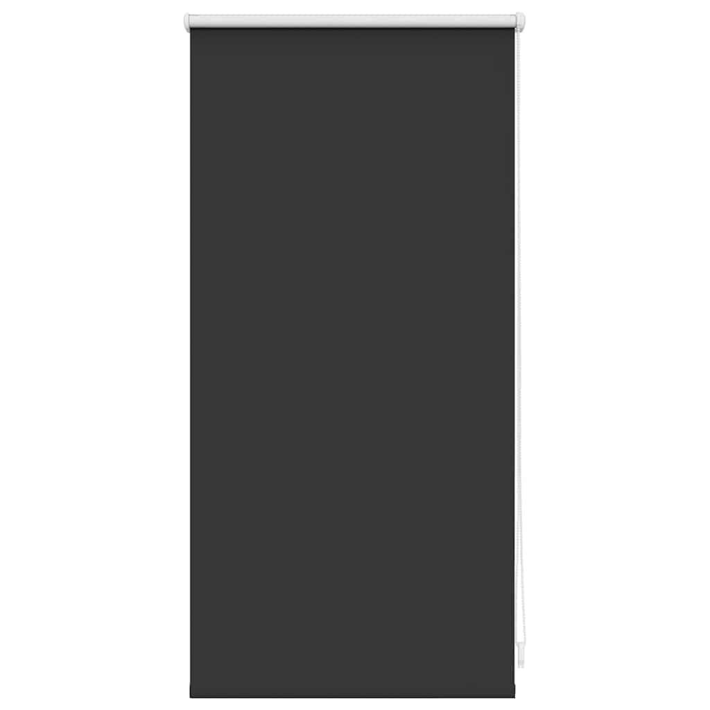 Tenda a rullo oscurante 44,4x100 cm Tessuto Larghezza 40 cm Nero
