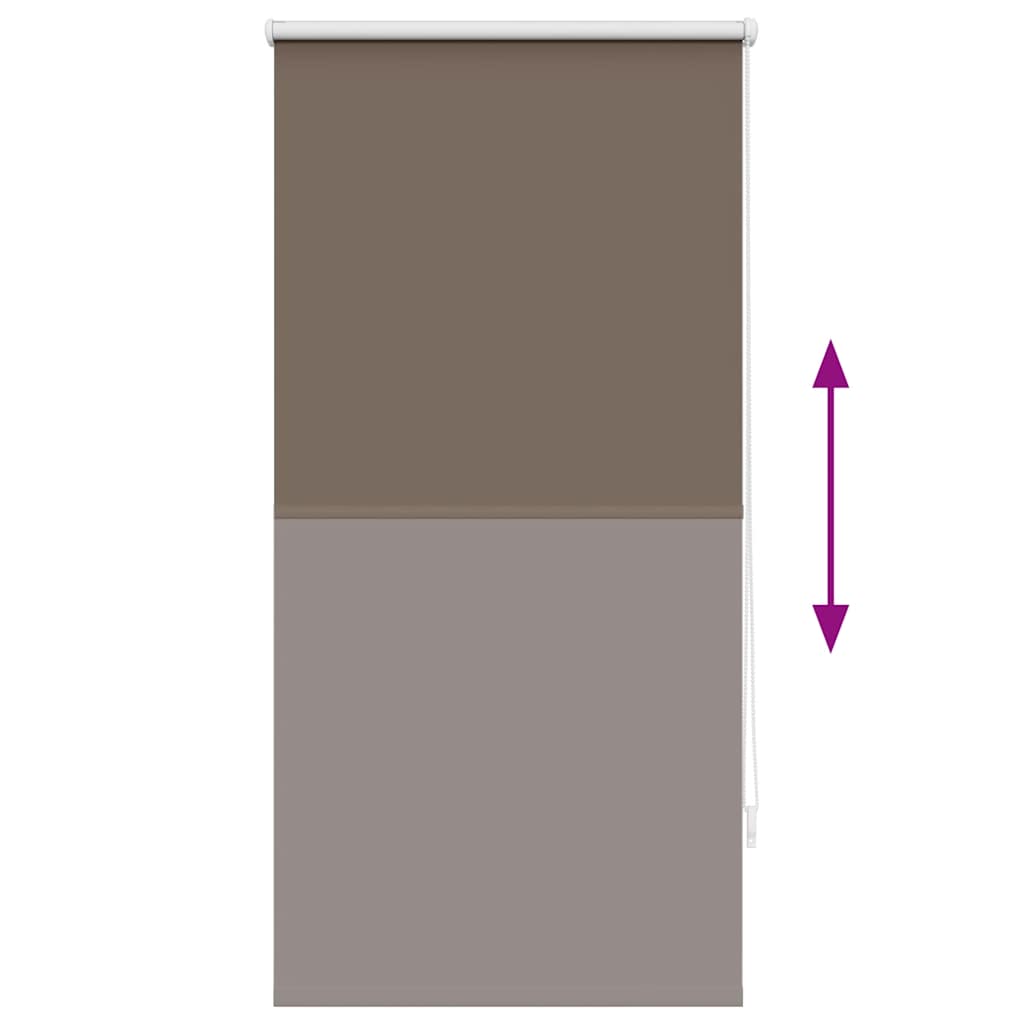 Tenda a rullo oscurante 64,4x120 cm Tessuto Larghezza 60 cm Caffè