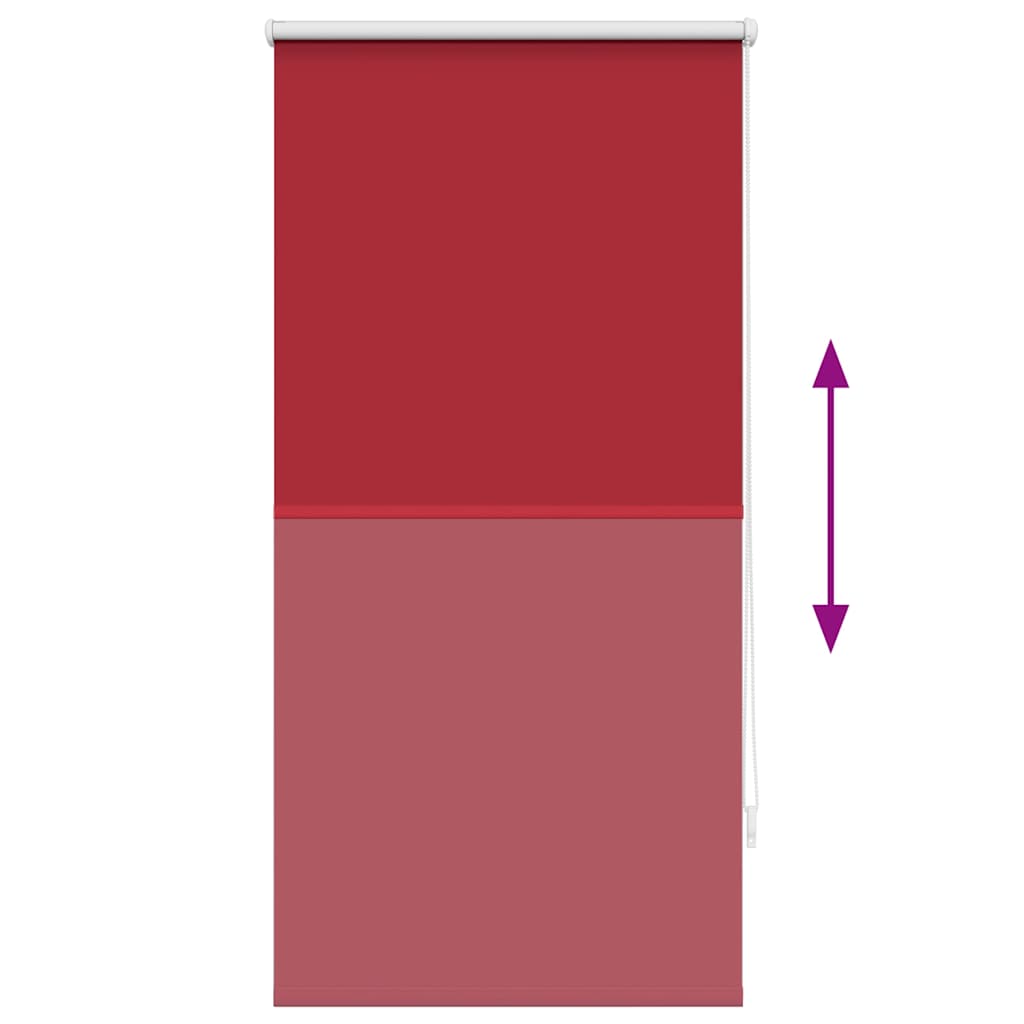 Tenda a rullo oscurante 64,4x120 cm Tessuto Larghezza 60 cm Rosso