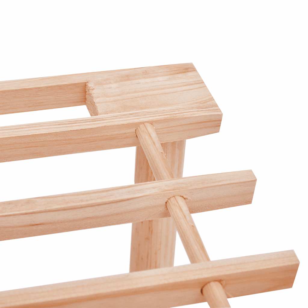 Scarpiere a 3 Livelli 2 pz in Legno Massello di Abete