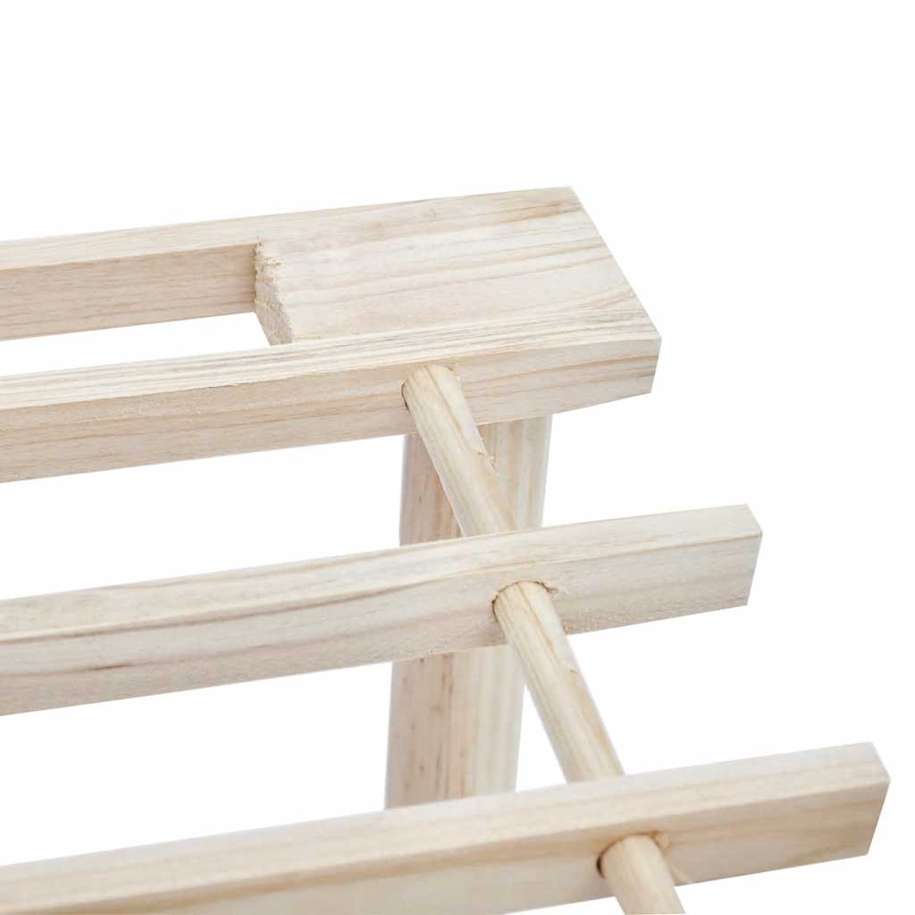 Scarpiere a 4 Livelli 2 pz in Legno Massello di Abete