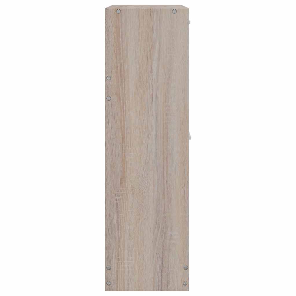 Scarpiera in Legno Effetto Rovere con 2 Scomparti