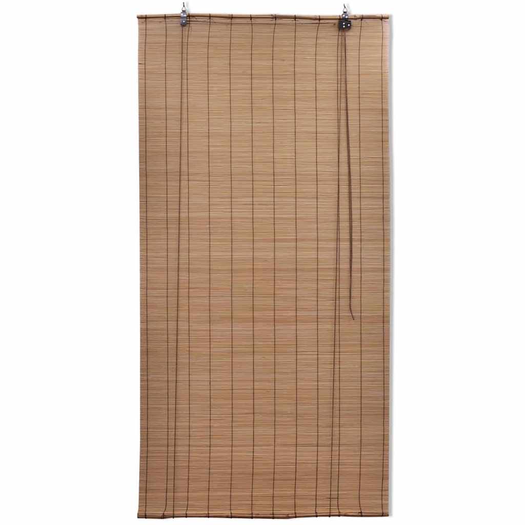 Tende a Rullo in Bambù Marrone 80x160 cm