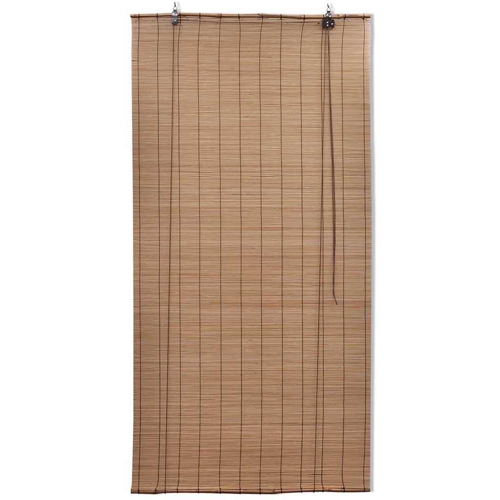 Tende a Rullo in Bambù Marrone 140x160 cm