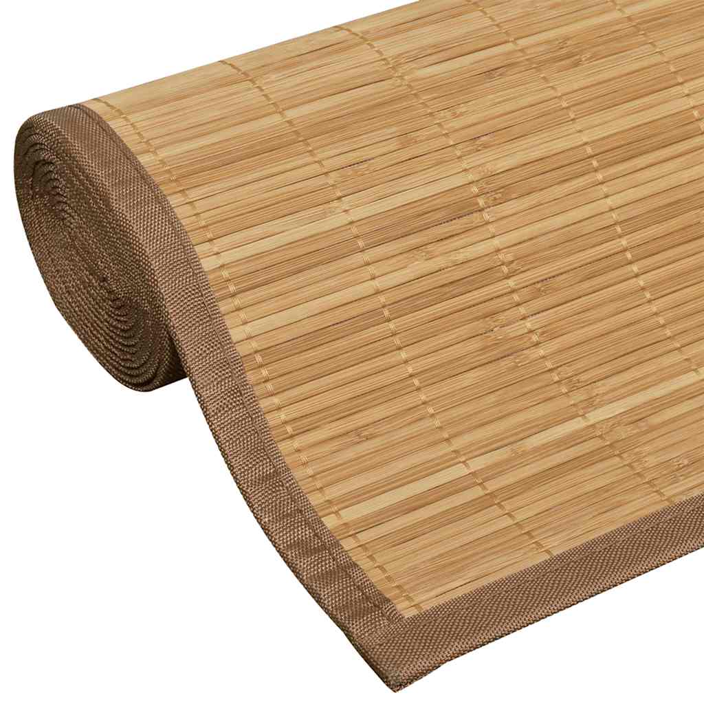 Tappeto Rettangolare in Bambù Marrone 80 x 300 cm