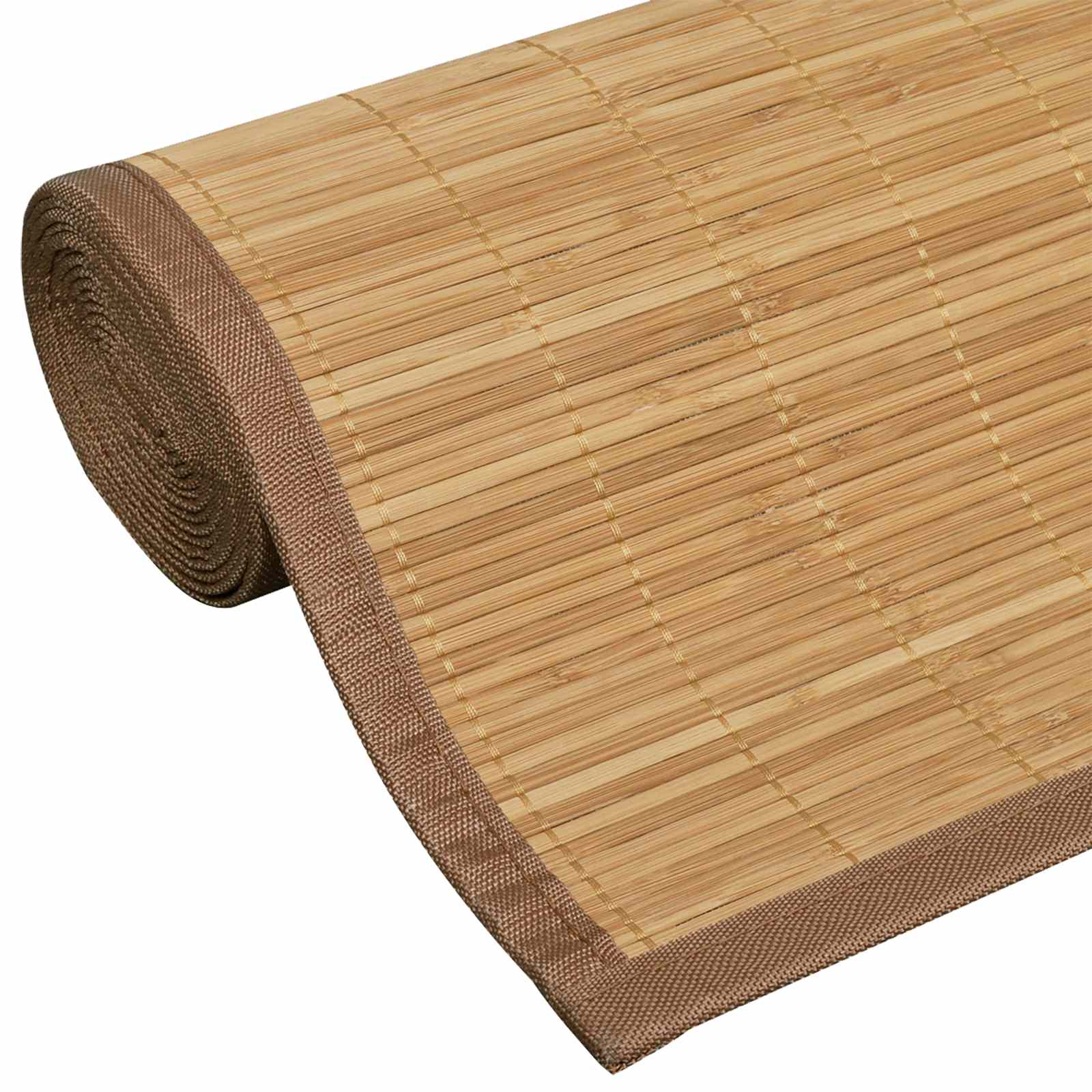 Tappeto Rettangolare in Bambù Marrone 80 x 300 cm