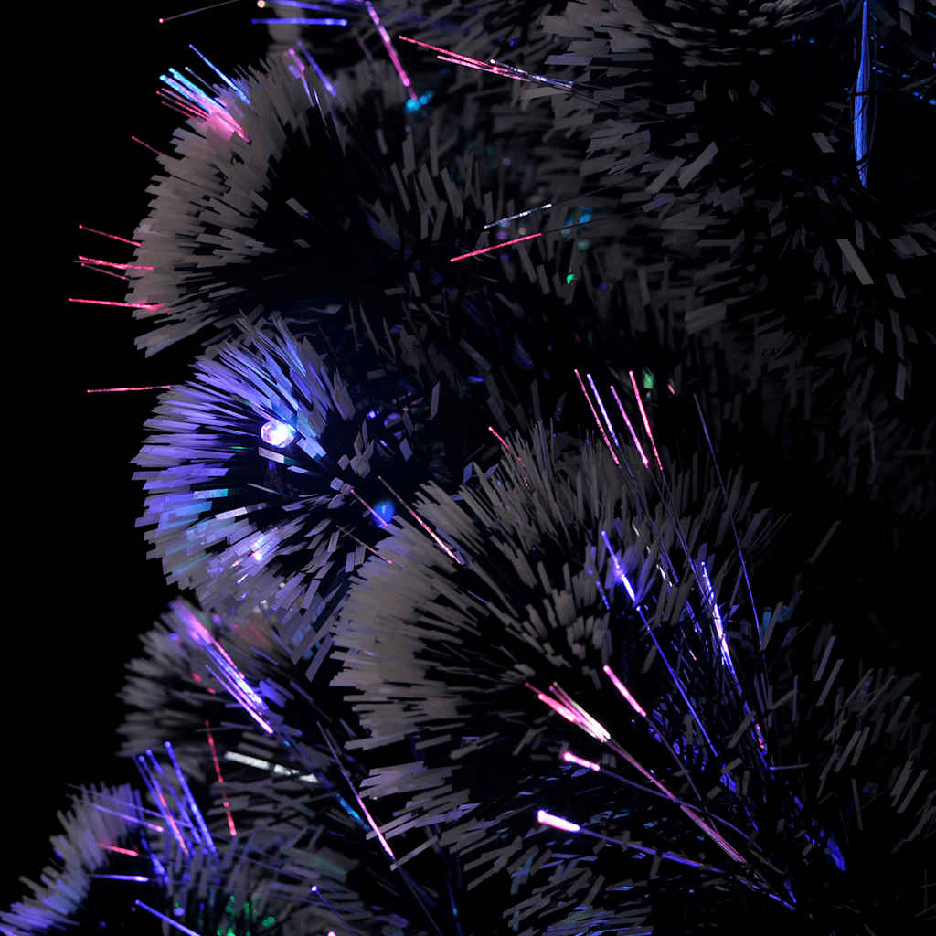 Albero di Natale Preilluminato con Supporto e LED 150 cm Fibra Ottica