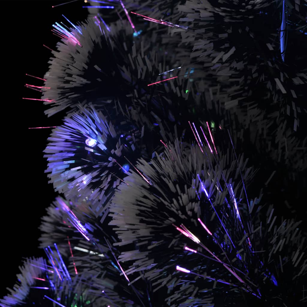 Albero di Natale Preilluminato con Supporto e LED 180 cm Fibra Ottica