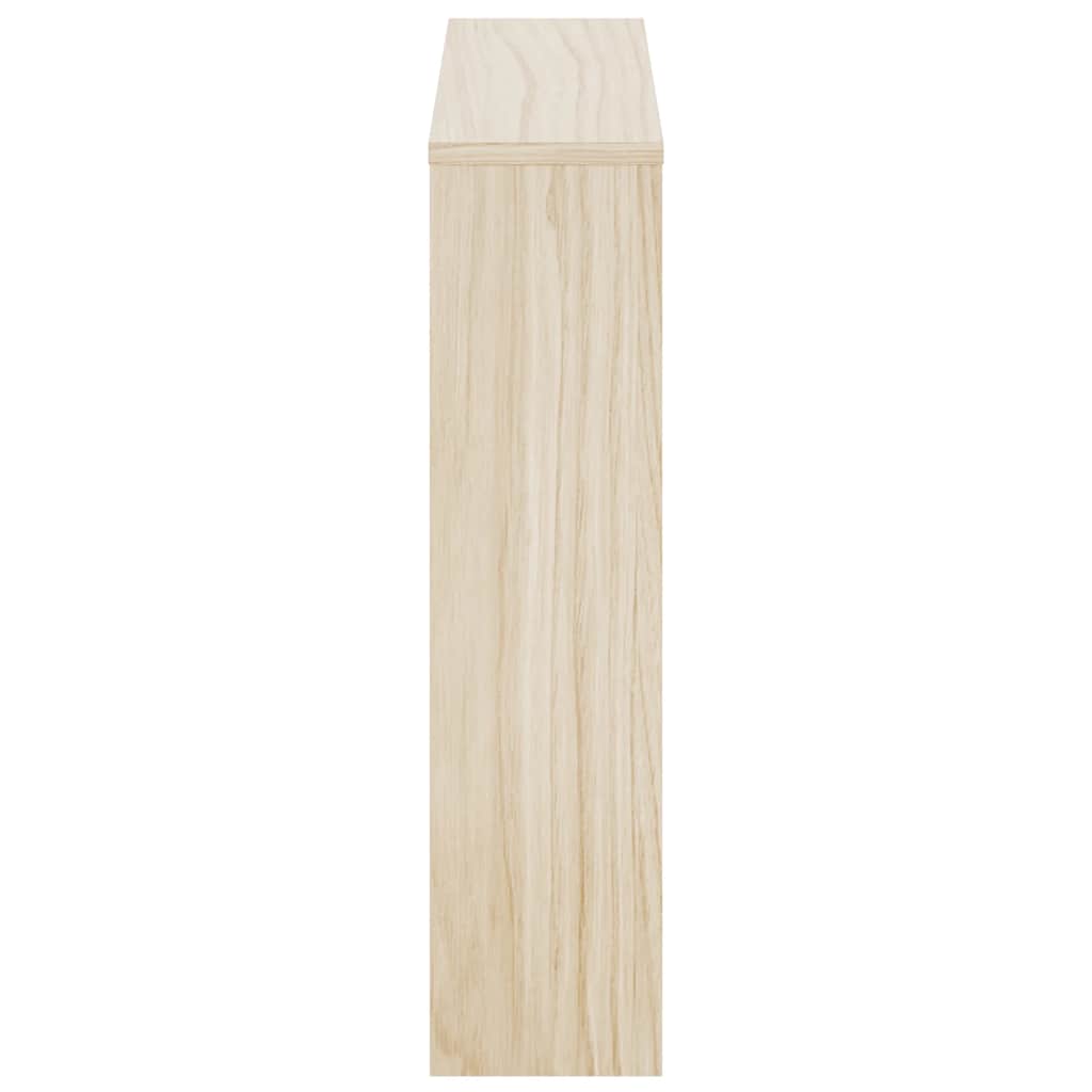 Scarpiera con 2 Ripiani e Specchio Colore Rovere 63x17x67 cm