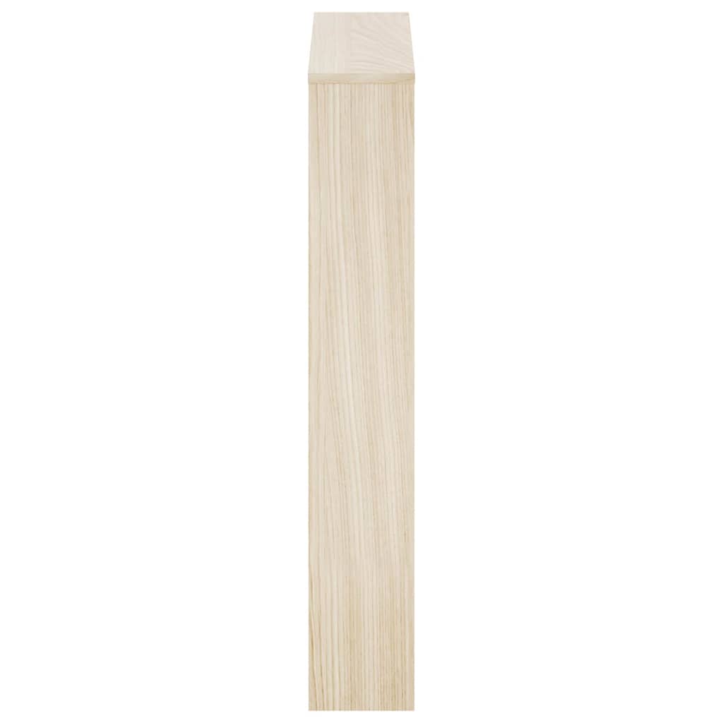 Scarpiera con 3 Ripiani e Specchio Colore Rovere 63x17x102,5 cm
