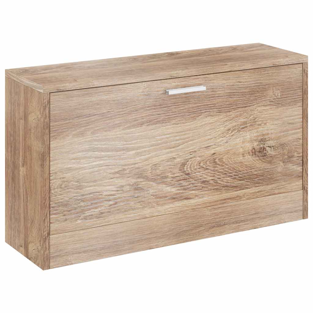 Panchina con Scarpiera Colore Rovere 80x24x45 cm