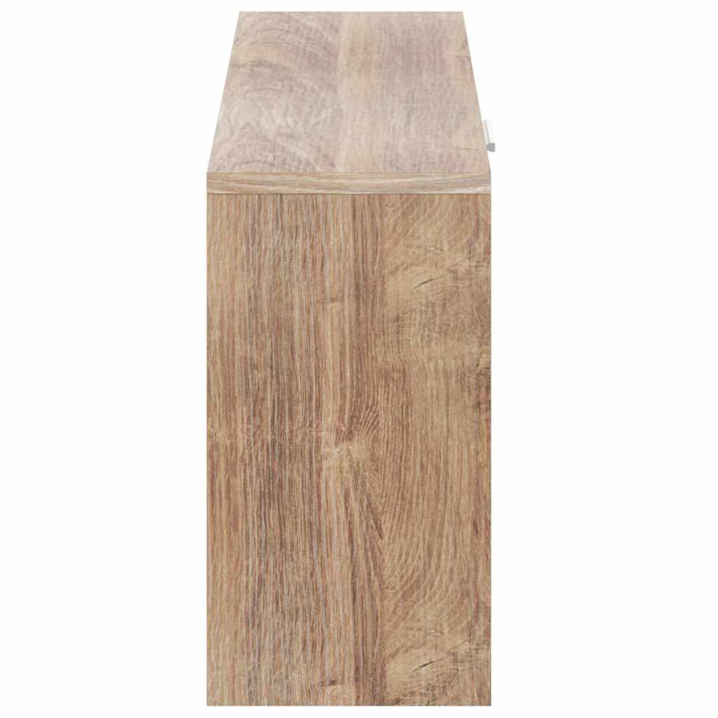 Panchina con Scarpiera Colore Rovere 80x24x45 cm