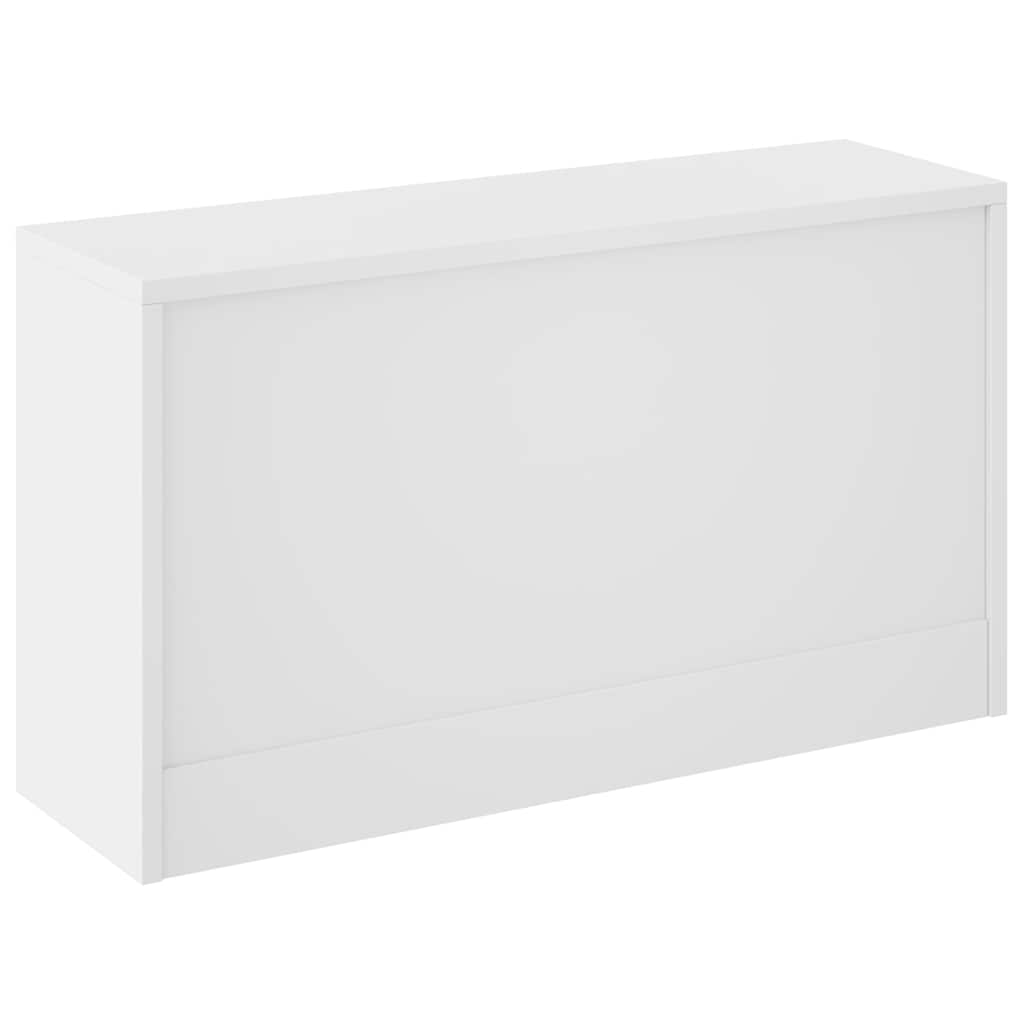 Panca con Scarpiera Bianca 80x24x45 cm