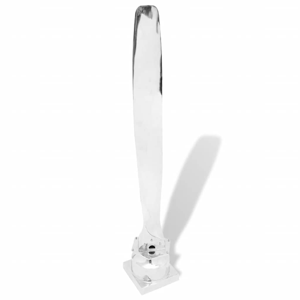 Elica su Piedistallo in Alluminio Argentata 150 cm