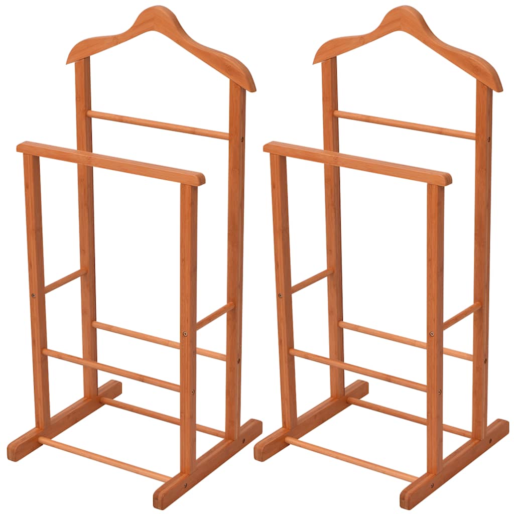 Stand per Vestiti 2 pz Marrone 46 x 40 x 95 cm Bambù