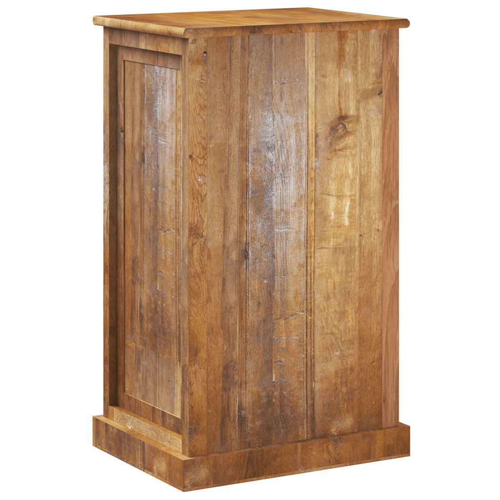 Scarpiera a 4 Livelli con Cassetto Legno Massello di Recupero
