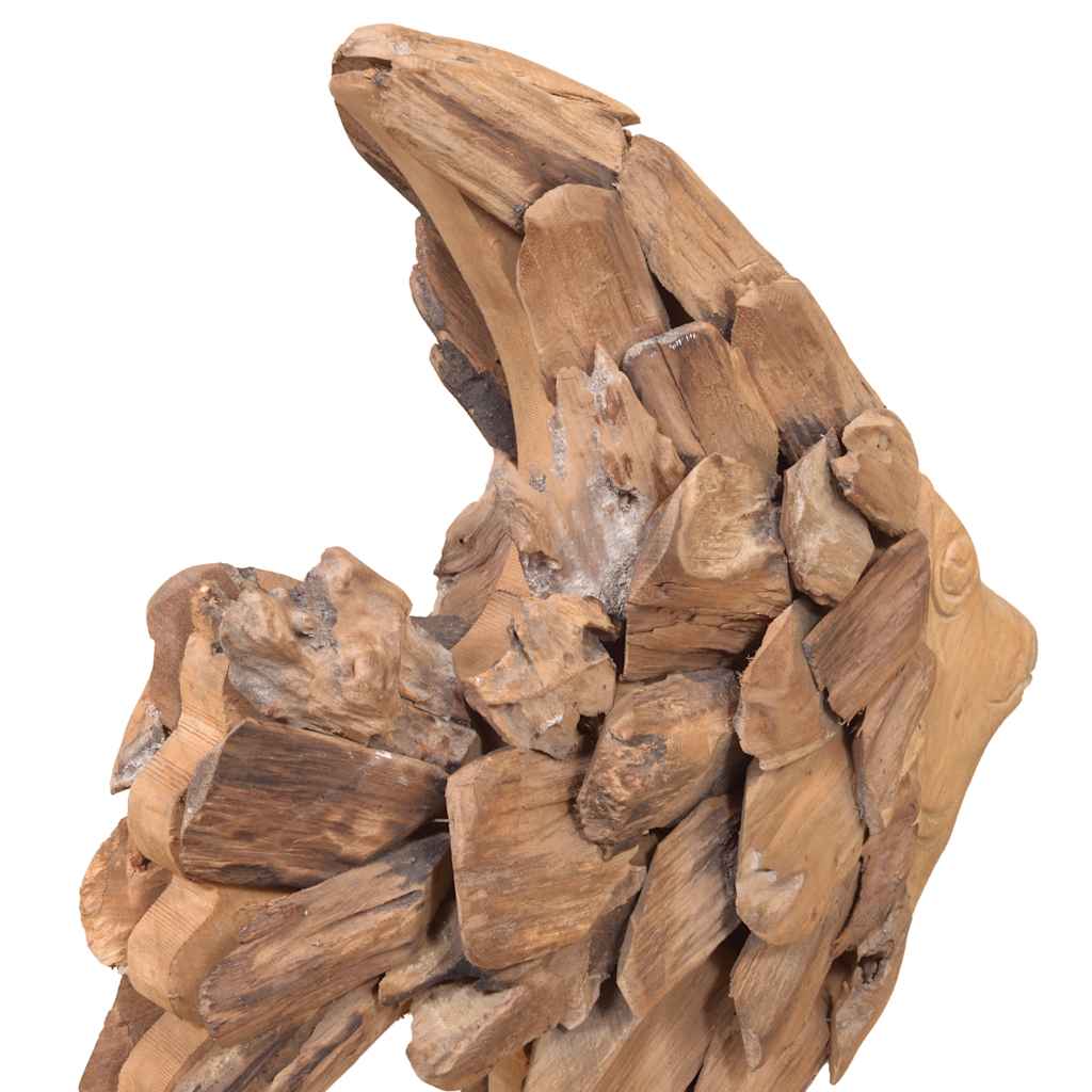 Scultura di Pesce in Teak 40x12x57 cm