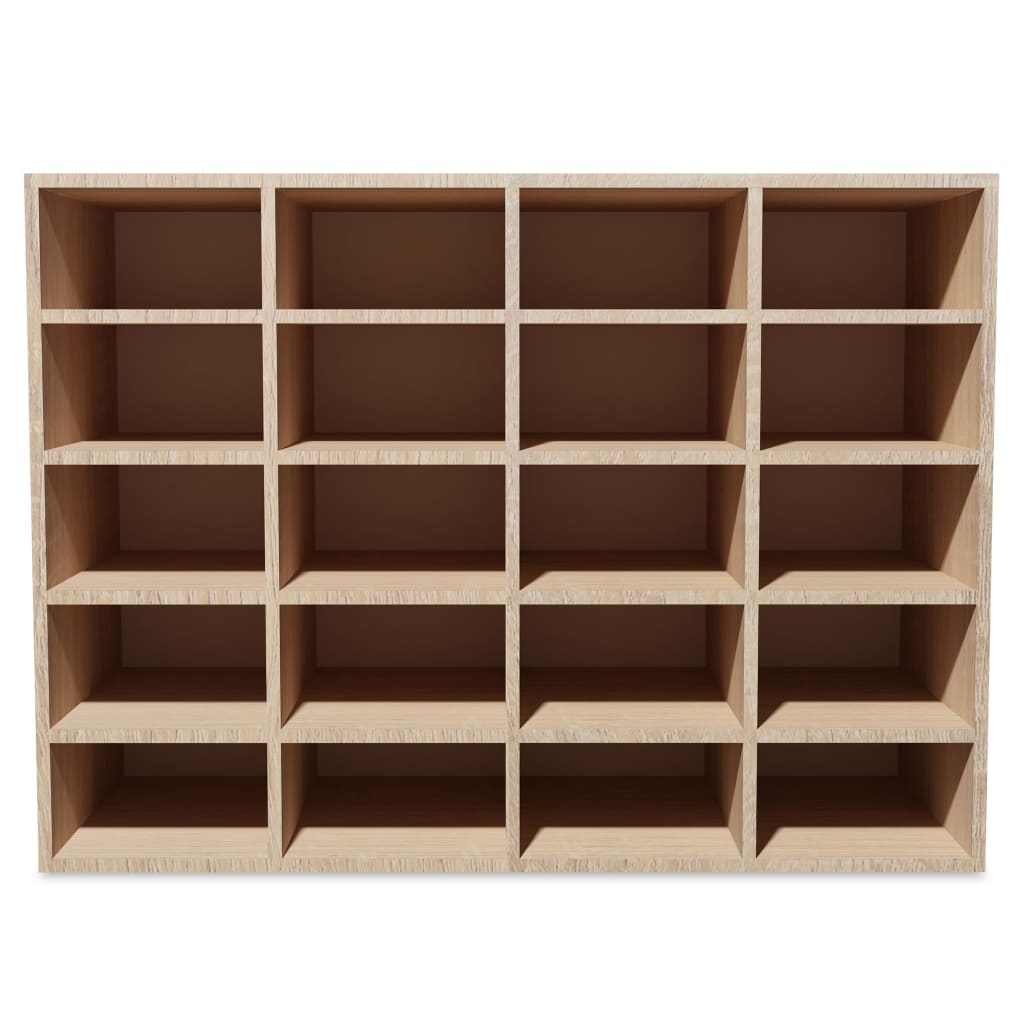 Scarpiera in Legno Multistrato 92x30x67,5 cm Rovere
