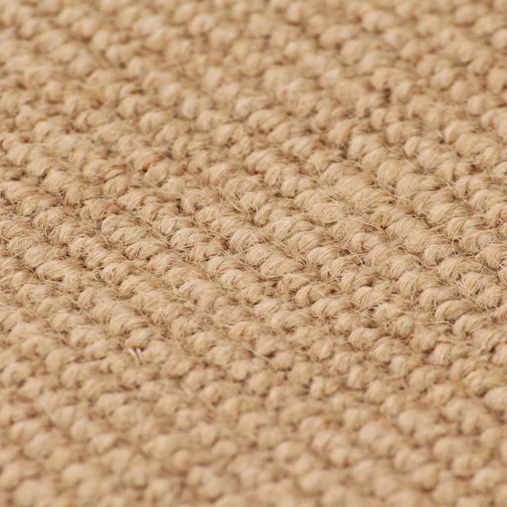 Tappeto di Iuta con Base in Lattice 80x160 cm Naturale