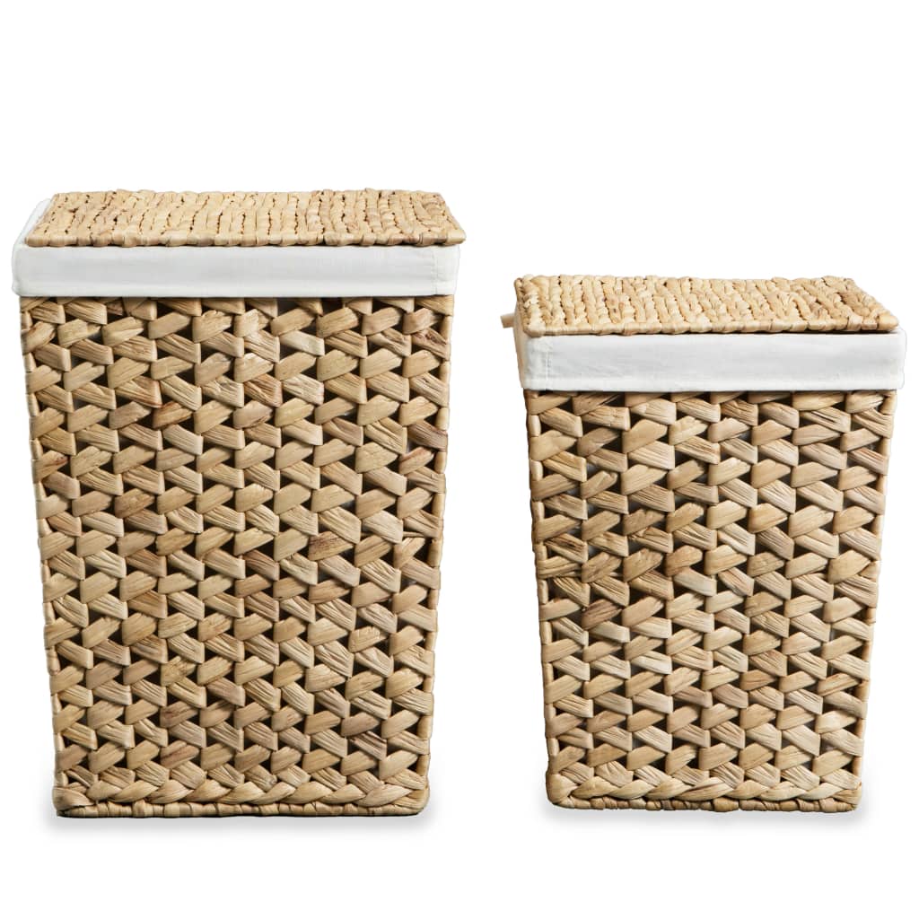 Set di Cesti della Biancheria 2 pz in Giacinto d'Acqua