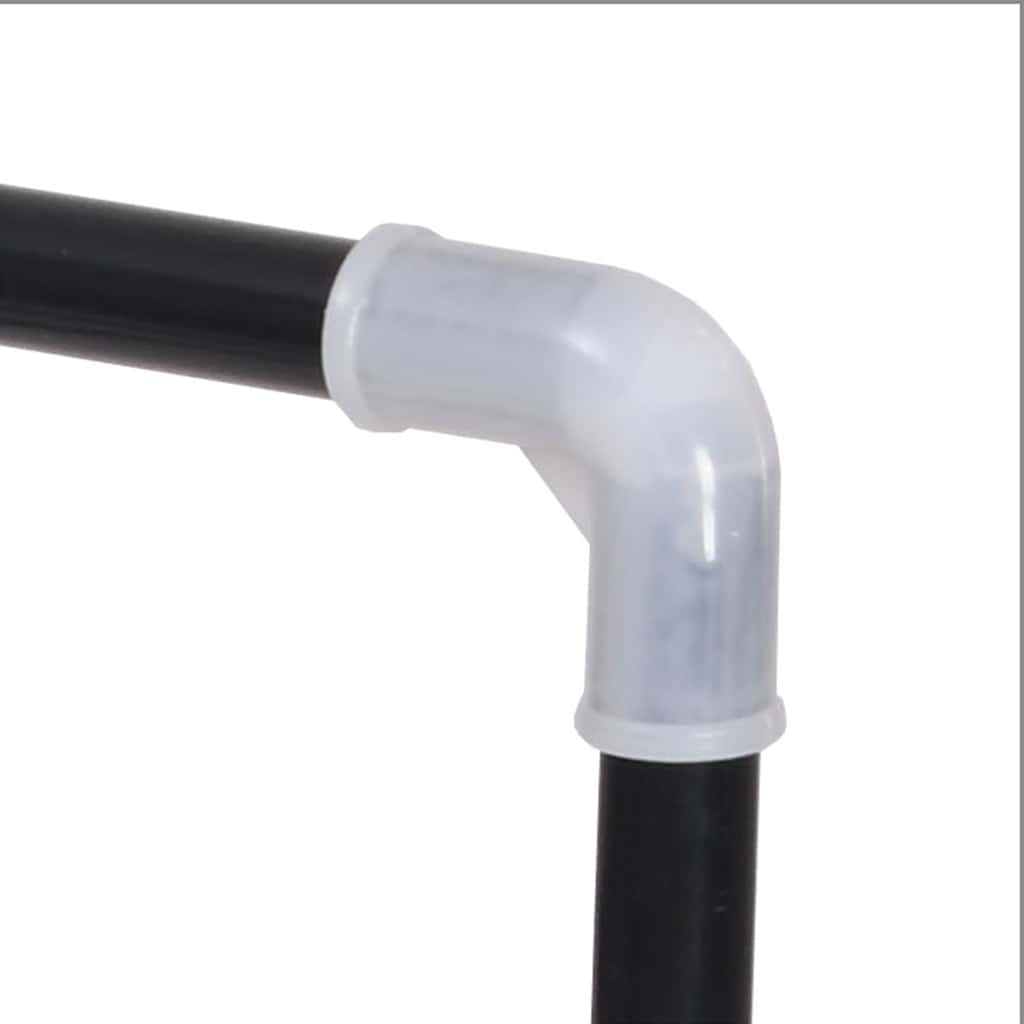Scarpiera con 4 Ripiani in Metallo e Plastica Nero
