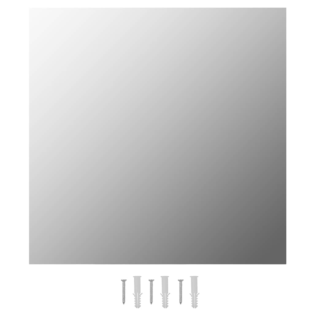 Specchio da Parete 60x60 cm Quadrato in Vetro